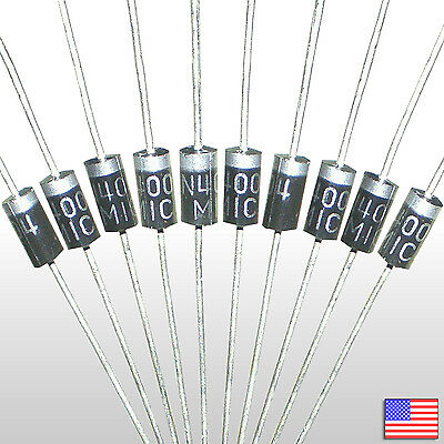 10x In4004 1n4004 Rectifier Diode 1a 400v - 10pcs - Us Seller - Free Shipping