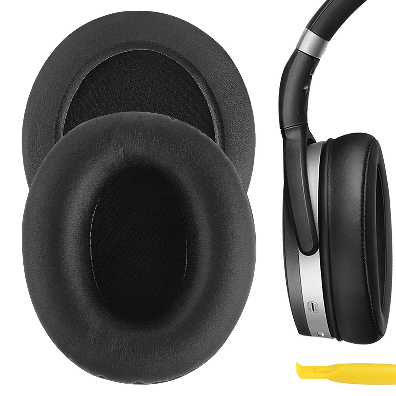 Geekria Replacement Ear Pads For Sennheiser Hd465 Hd485 Headphones (black)