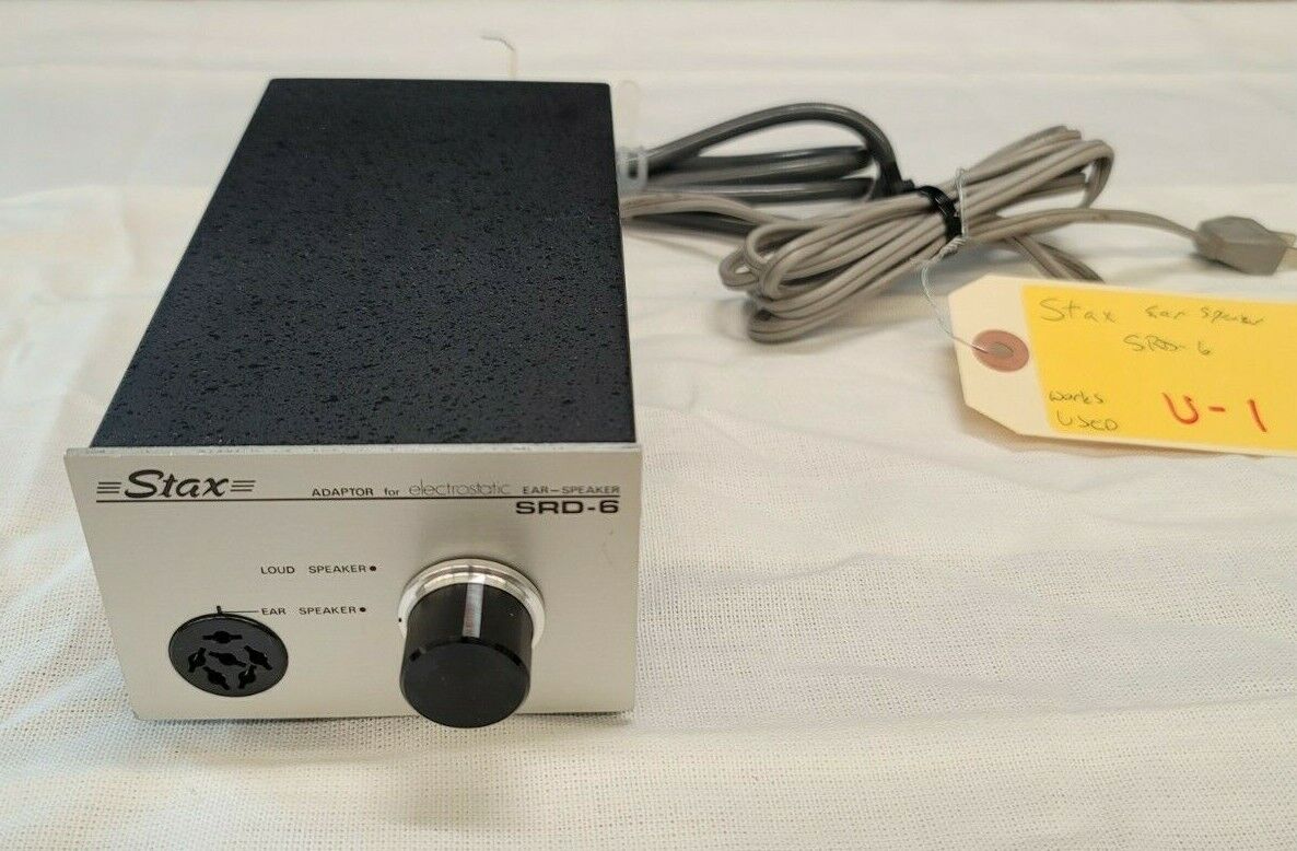 Stax Adaptor Es Electrostatic Ear-speaker Srd-6 Headphones Control Box Vintage