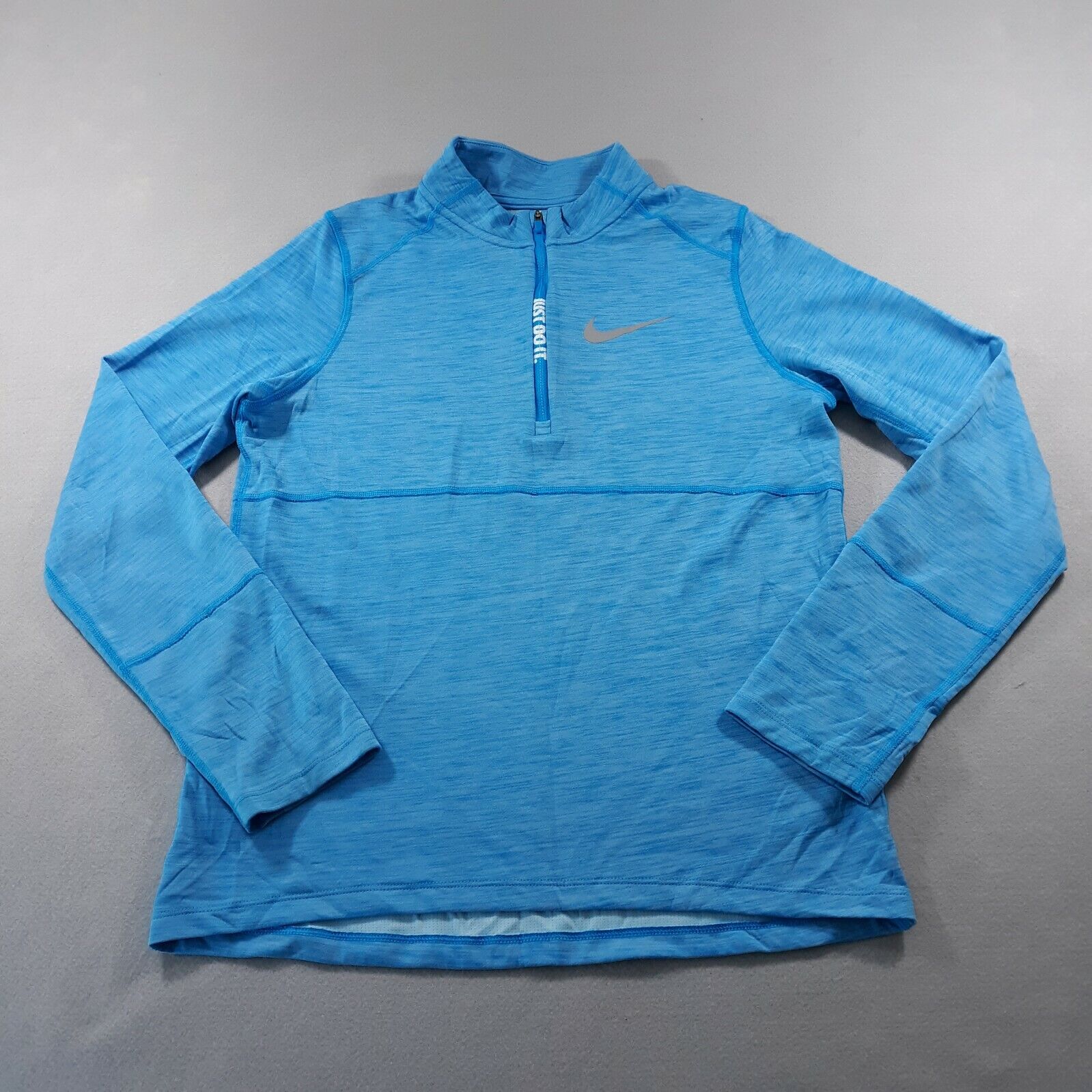 Nike Dri-fit Active Sport Sweatshirt 1/4 Zip Girls Size Xl Light Blue