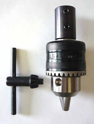 1/2" Jacobs Keyed Drill Chuck On 1/2" Spindle Adapter Fits 1/2" Motor Shaft New