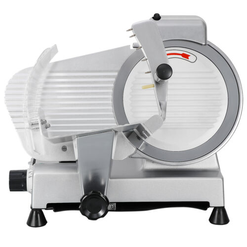 Commercial Electric Meat Slicer 10" Blade 240w 530 Rpm Deli Food Cutter