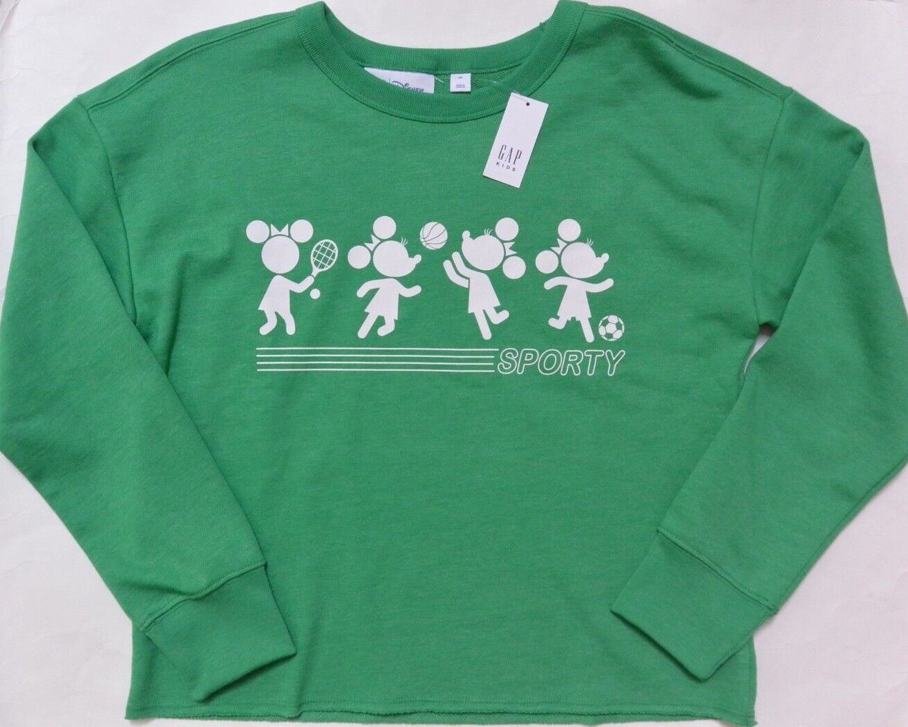 Gap Kids Disney Girls Top Cutoff Sweatshirt Sizes L 10 Or Xl 12 New