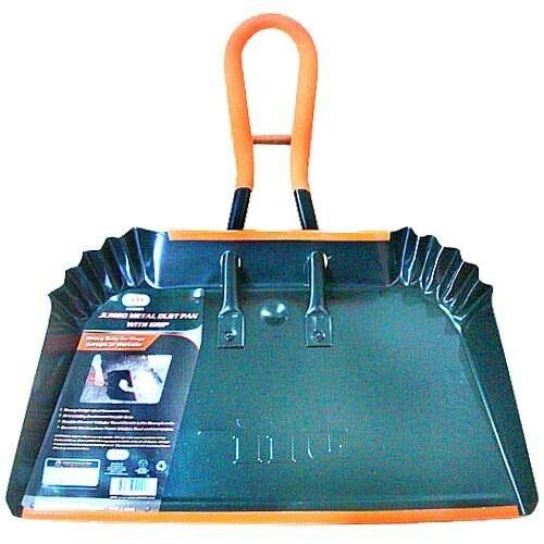 17 Inch Jumbo Metal Dust Pan With Grip Heavy Duty Dustpan Cleaning Supplies