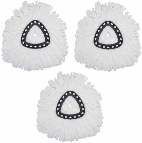 3x Replacement Microfiber Mop Head Easy Clean Wring Refill For O-cedar Spin Mop