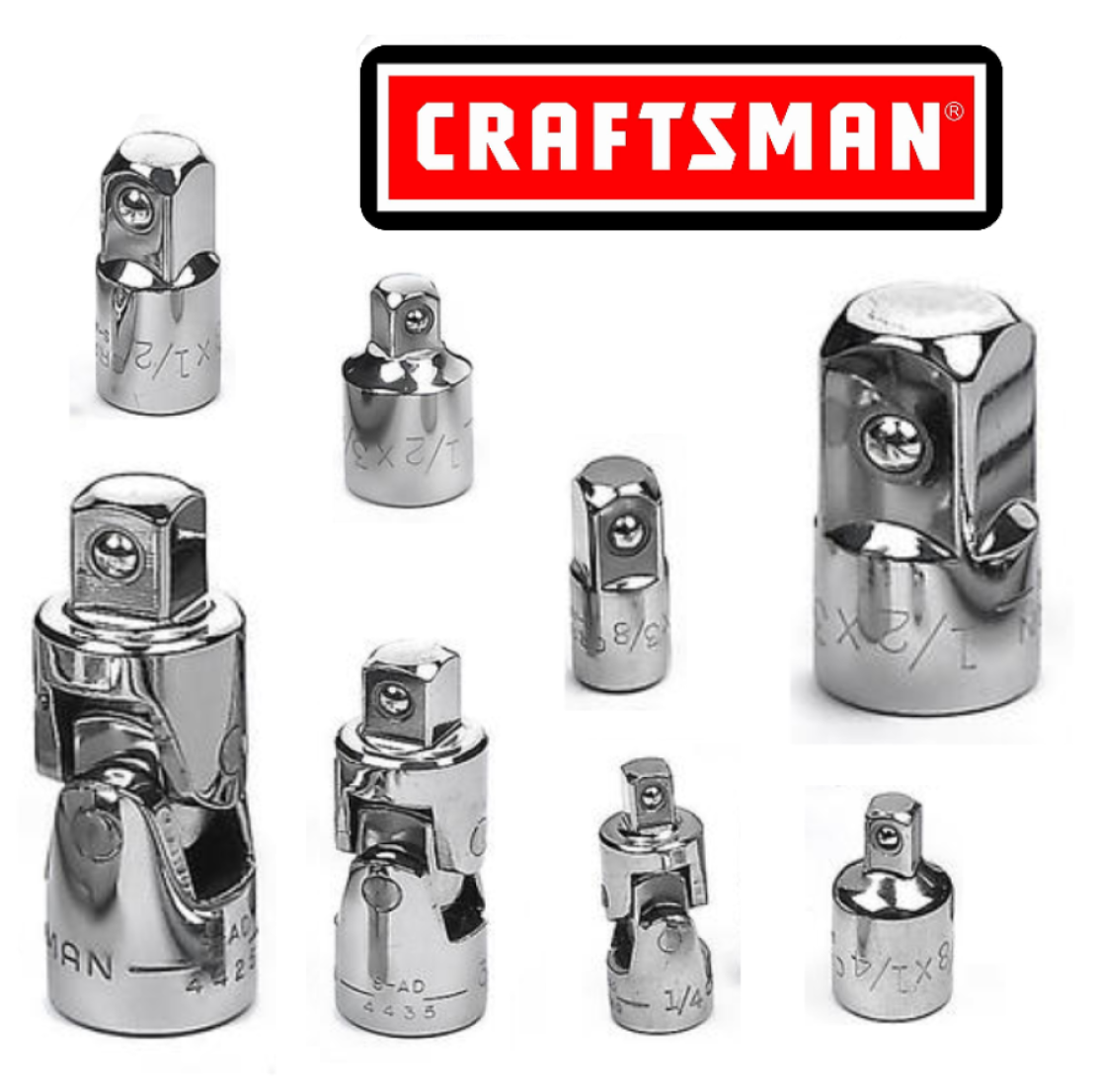 Craftsman Universal Joint (wobble) / Socket Adapter Choose A Size Fast Shipping