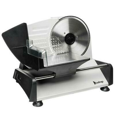 7.5" Electric Meat Slicer Deli Commercial Food Cheese Restaurant Cutter Blade